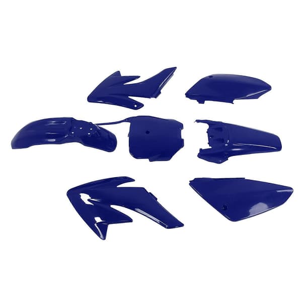 Motorcykel Mudguard Body Fairing Kit ABS Plast Slid Ældningsbestandig Udskiftning til CRF 70Blue