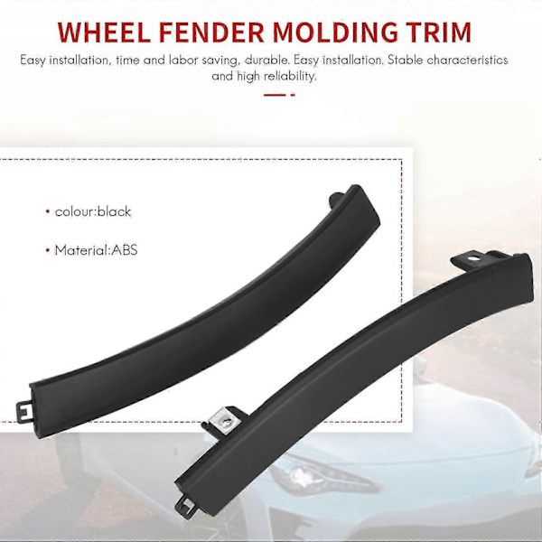 2 stk. Fremre Støtfanger Hjulskjerm List Trim for Honda CRV 2007-2011 71108-SWA-000 71103-SWA-000