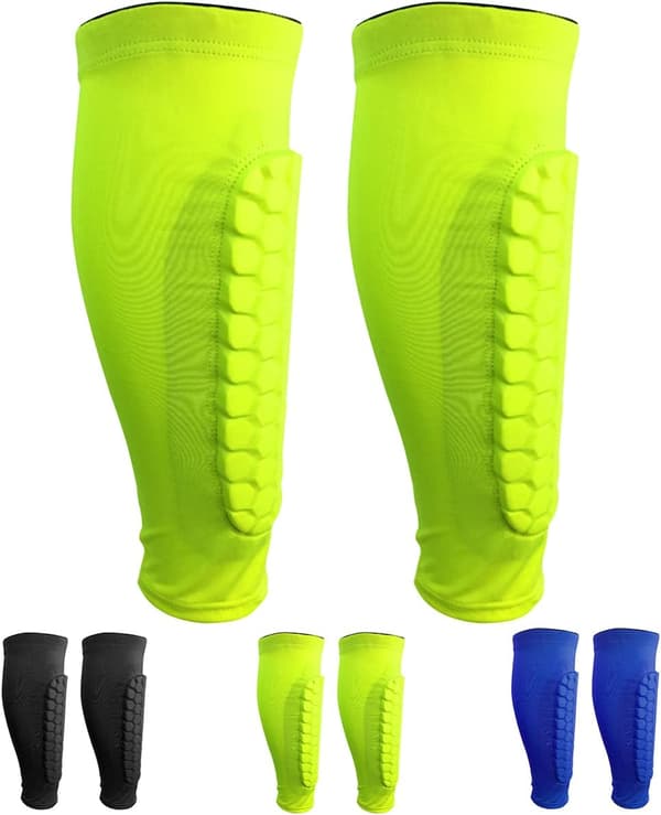 1 Pari Jalkapallo Shin Guards (Vihreä, L), Vasikan Suojahiha Profe