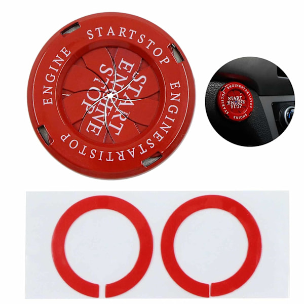 ##/Startknappskydd i legering för bil - Startknappskydd för bil##/