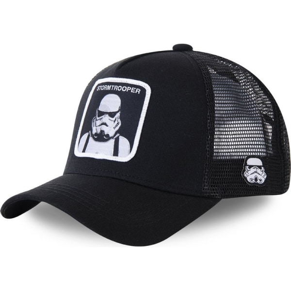 Unisex Star Wars wei?er Ritter cap Mesh Hut Snapback Tru