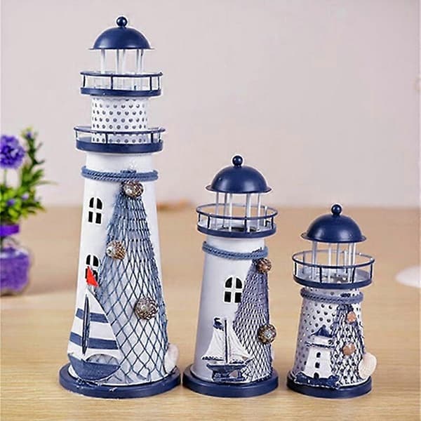 Hus Hjem Ornament Møblering Maritimt Håndverk Beacon Dekorasjon Fyr 145 mm