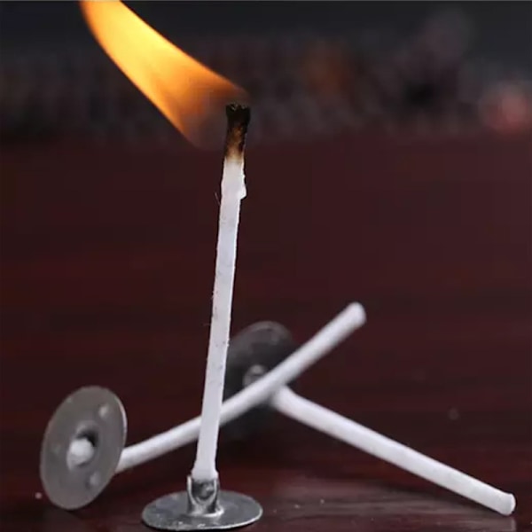 ##/(15cm) Kynttilän sydämet 200 kpl Luonnolliset kynttilän sydämet Luonnonpuuvillaiset sydämet DIY-kynttilänvalmistukseen##/