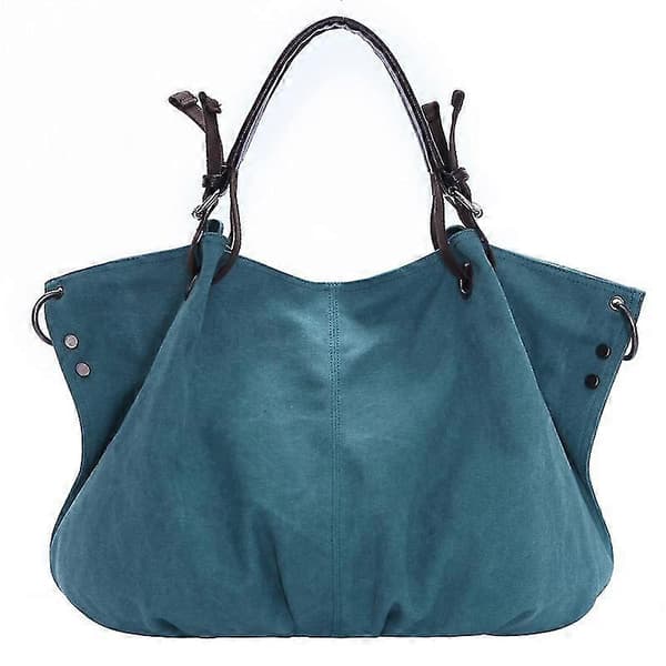 Dam Handväskor Plånböcker Canvas Väskor Casual Messenger Väskor Stora Handväskor 8 Färger Blue