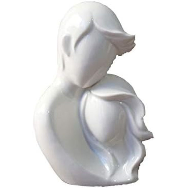 Keramiska Par Ornament - Skrivbordsfigurer - Vit