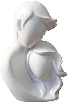 Keramiske Par Ornamenter - Skrivebordsfigurer - Hvit