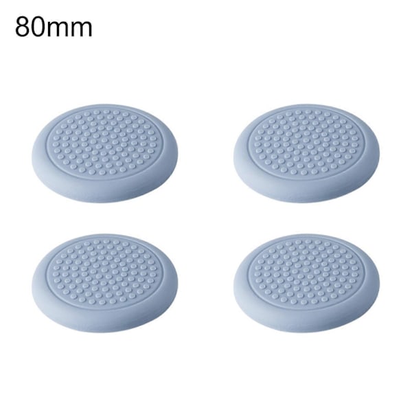 4/8 st Halkskyddsmattor Antiseismiska Lättanvända Runda Halkfria Greppkuddar för Trägolv 80mm