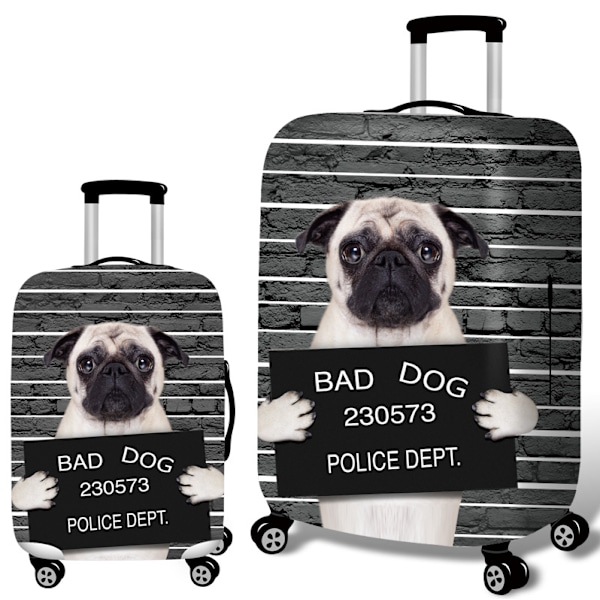 Rejsebagage Cover Prison Bad Dog Elastisk Rejse Kuffert Beskytter