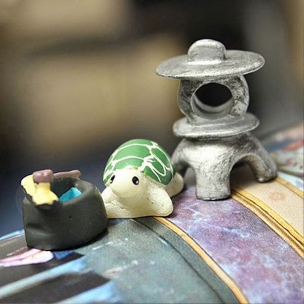 3 st/set Anime Figurin Hög Simulering Dekorativa Mini Actionfigurer DIY Tillbehör för Trädgård 8
