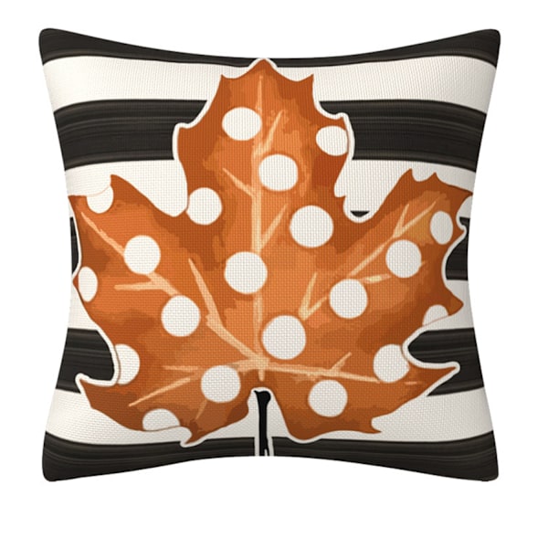 ##/(4 stk) Pumpekinløv Putetrekk 45*45cm##/