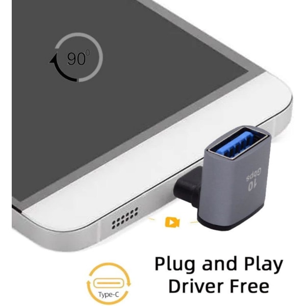 USB-C OTG-adapter, USB 3.0 Typ-A Hona till USB Typ-C Hane OTG