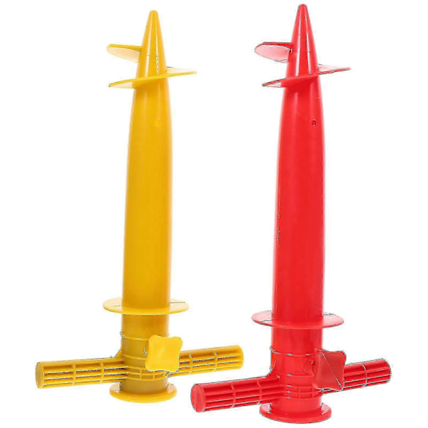 2 stk. plastik strandparasolholder, strandparaply, sandanker, paraplyspyd