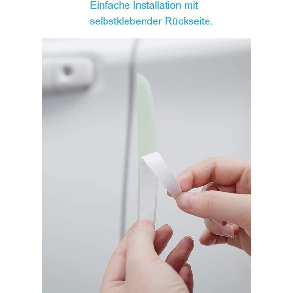 Pakke med 6 Premium Sorte PVC Dørbeskyttelsesmåtter