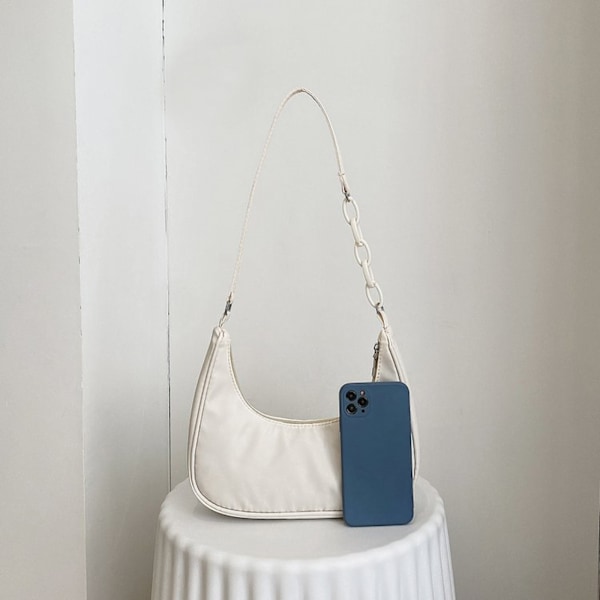 ##/Axelväska, nylon, armhålsväska, akrylkedjeväska##/