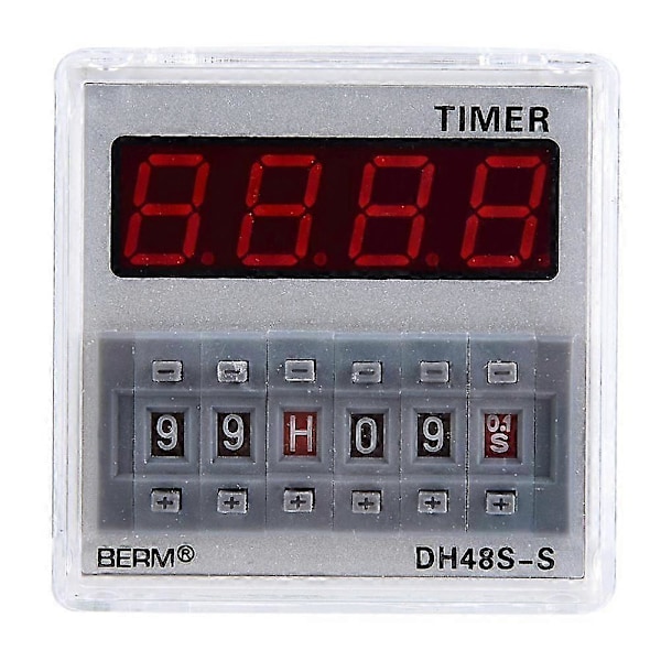 Programmerbart Tidsrelä Timer 0.1S-99H 8-Pin DH48s s (24V AC/DC)