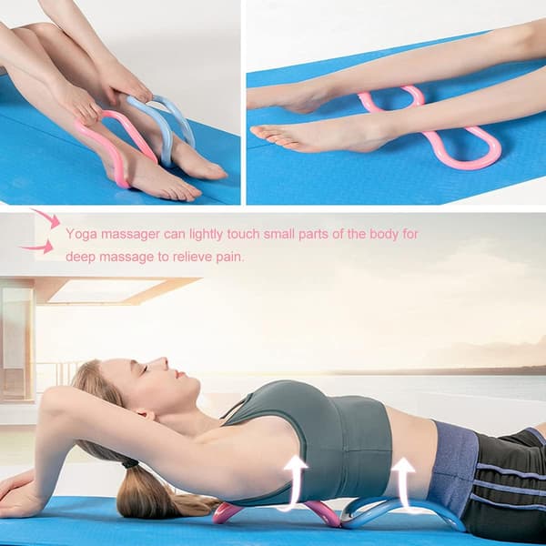 Rosa - 1 styck Yogacirkel, Massage Yogacirkel Pilates Yogacirkel