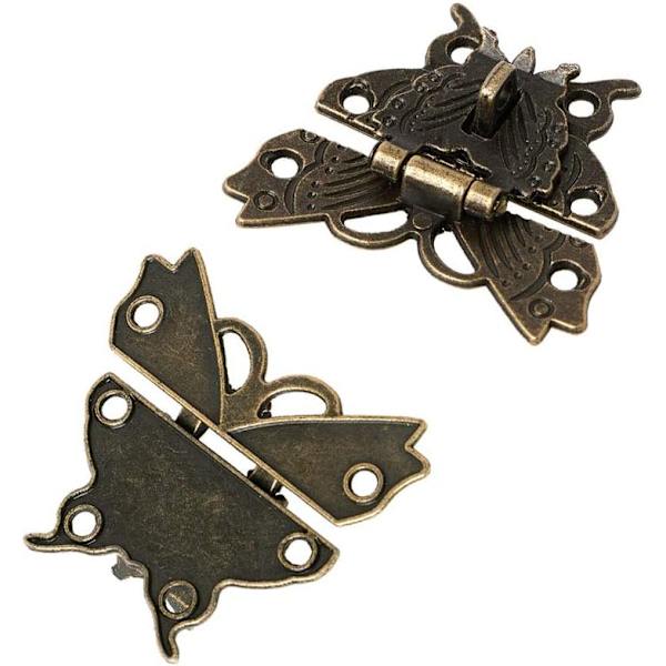 2 Antikk Stil Lås Vintage Låser Hasp Lås Lås Spenne Butt