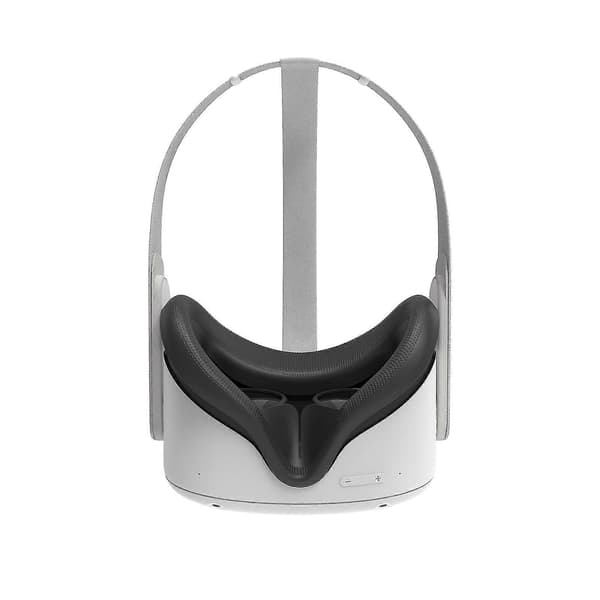 Silikon VR-beskytter for Oculus Quest 2 VR-headset, høystyrke deksel Black