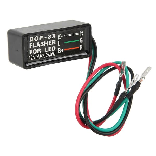 12V 240W DOP?3X Blinklysrelæ Bærbar Kompakt Struktur Egnet til LED Bil Motorcykel