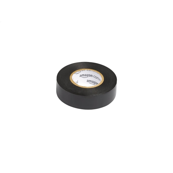 6 stycken, eltejp, svart filmtjocklek 0,18 mm bredd 19 m