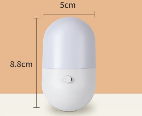 2 Pak LED Natlys, Automatisk 5-Niveau Lysstyrke Natlys
