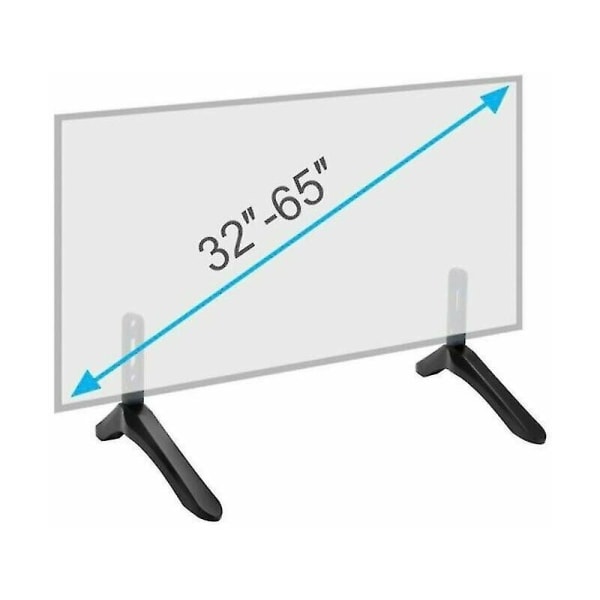 2 st Universal TV-Stativ Basfäste För 32-65 Tum Samsung Vizio