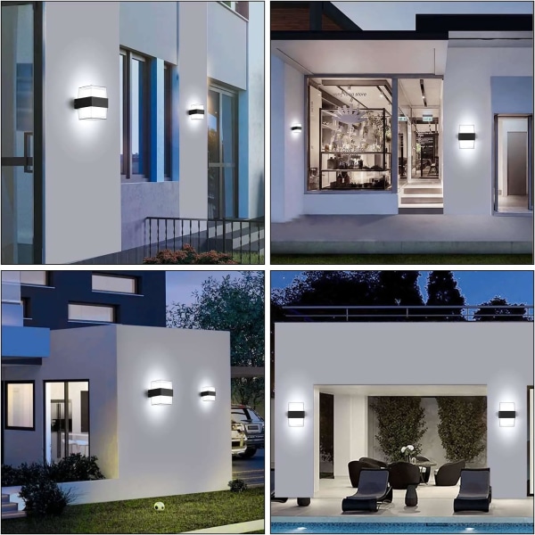 LED Utendørs Vegglampe IP65 Vanntett Utendørs Vegglampe Utendørs Li