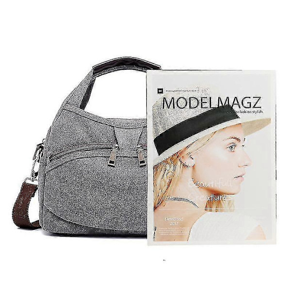 Dame Håndtasker Punge Lærredstasker Casual Messenger Tasker Små Håndtasker 5 Farver Grey