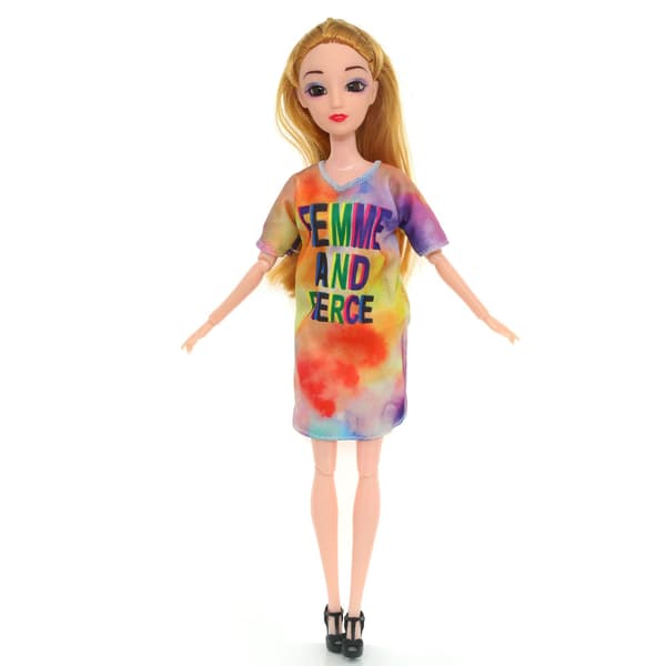 Barbie modekostume, 3 dele, 3 dukketilbehør, til ch