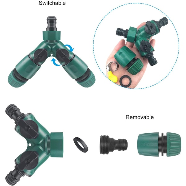 Kotipuutarhan hanat Muovi Y-tyyppi Kolmitie Quick Coupler -kiinnike