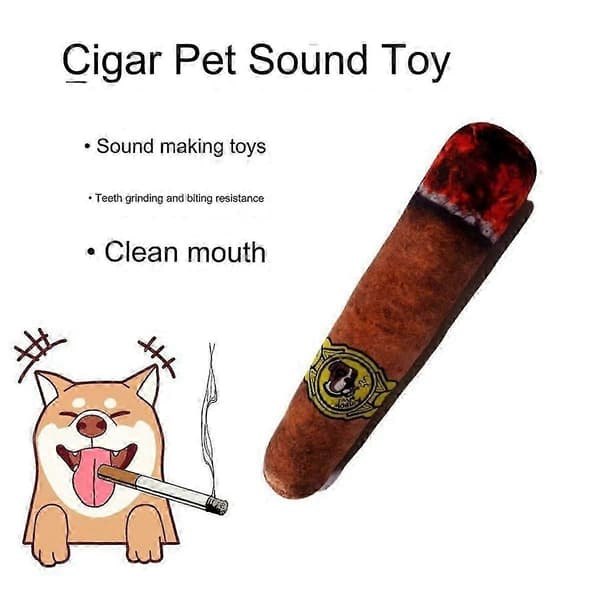 S-Pet Tuggleksak Simuleringscigarr Modellering Hund Retande Hund Interaktiv Leksak