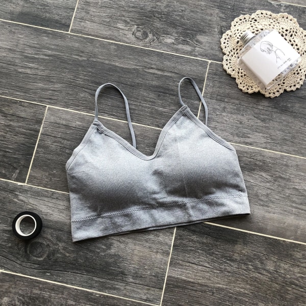4 stycken (L) Camisole-bh med vaddering för kvinnor