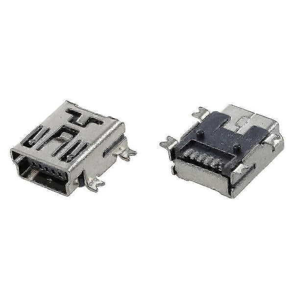 Korvaava Mini Usb Type B Naaras 5 Pin Pcb Piirilevy Asennusliitin Laturi Liitin 10 kpl