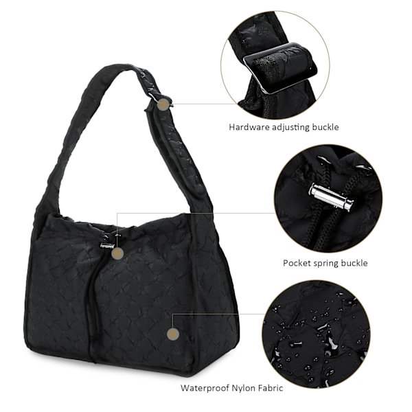 Svart mor og baby bag vanntett