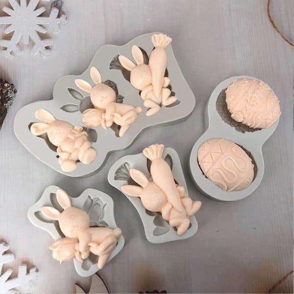 Bakform Non-stick BPA-fri Silikon 3D Perfekt Resultat Kanin Bakform för Kök 2