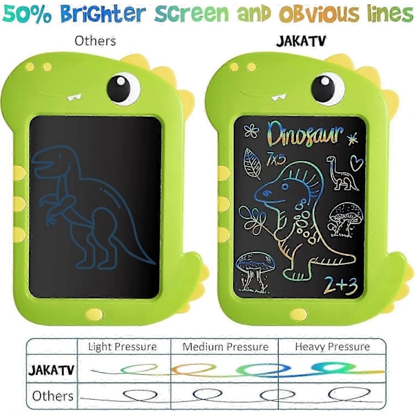 LCD Skrivebrett Leker for Barn - 9-tommers Doodle Scribbler Board Elektroniske Tegnebrett Læring Educ