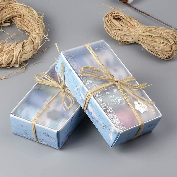 6 kpl 50g luonnollista raffia-nauhaa lahjojen pakkaamiseen ja kukkakaupan käyttöön