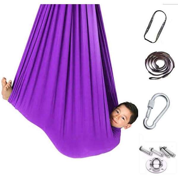 ##/(Lilla) Indendørs og udendørs svingende elastisk hængekøjestol 280*150cm##/