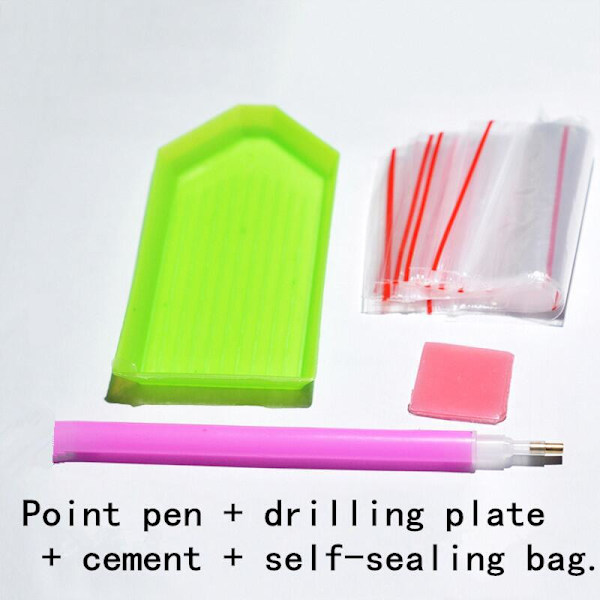 ##/Set med 9 DIY-diamantmålningar - Underlägg - Mönster c##/