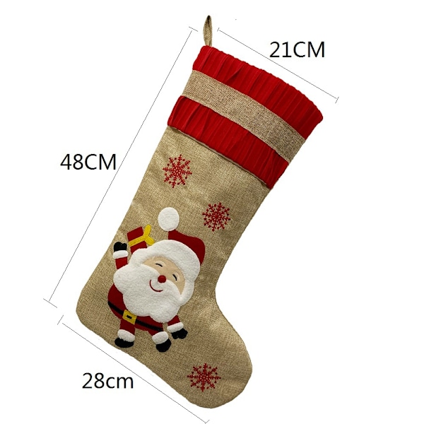 ##/Stycke Personliga Linne Julklappsstrumpor, Hängande Julstrumpor##/