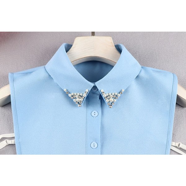 ##/Instickskrage (1 st) blusskrage med pärlor och strass##/