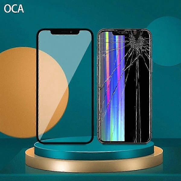 1 Sæt Touch Screen Udskiftning Professionelt Reparationsværktøj med OCA Lim Front Glas Skærm Reparationssæt Kompatibel iPhone 12 Mini/12/12 Pro/12 Pro Max for iPhone 12
