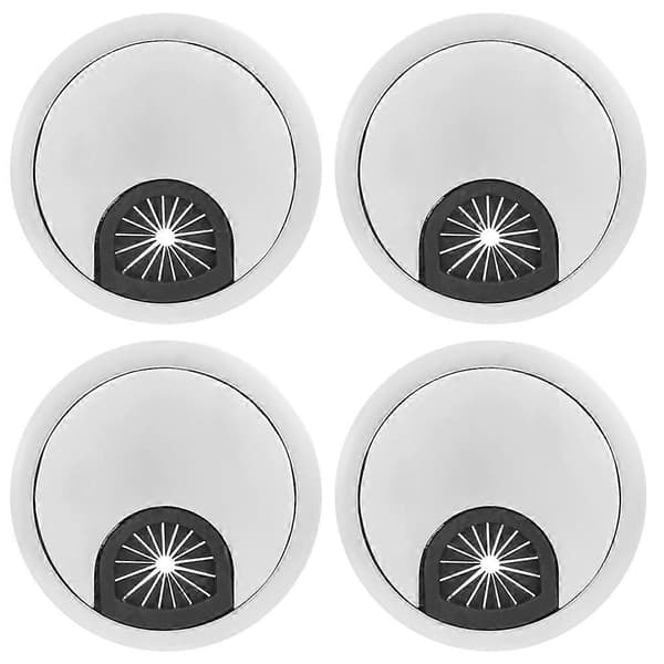 4 stk./sett Sink Alloy Datamaskin Skrivebord Grommet Kabelhull Deksel Organizer for Hjemmekontor