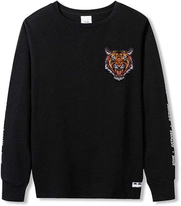 Taktisk Brølende Tigerhode Broderte Patch, Dyrebroderi