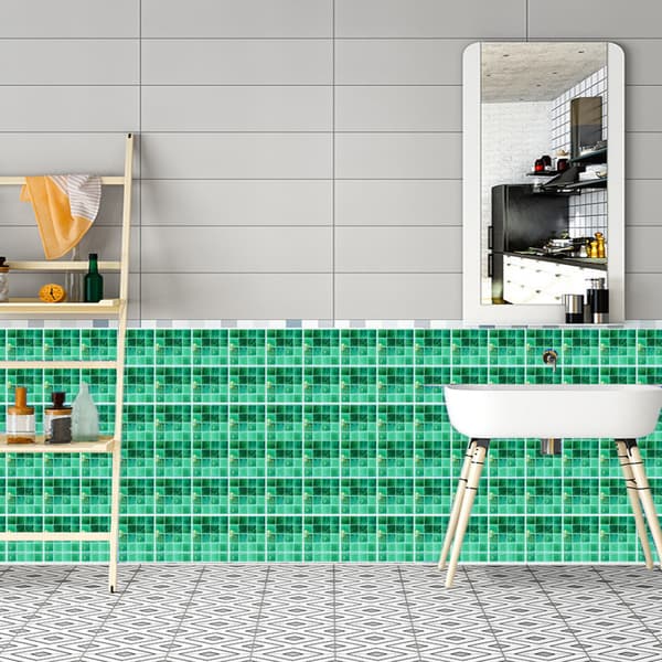Kakeldekaler mosaik kakeldekaler i ett set om 10