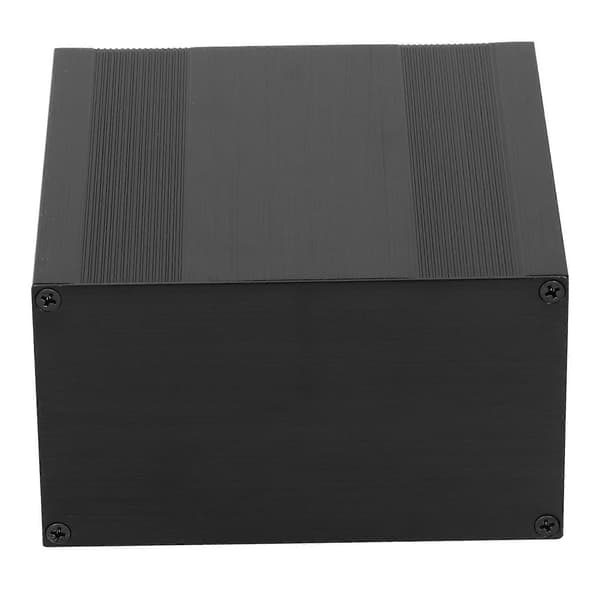 Projektkapsling av aluminiumlegering HIFI Rörförstärkare Skal Borstad Svart 82,2x145x150mm
