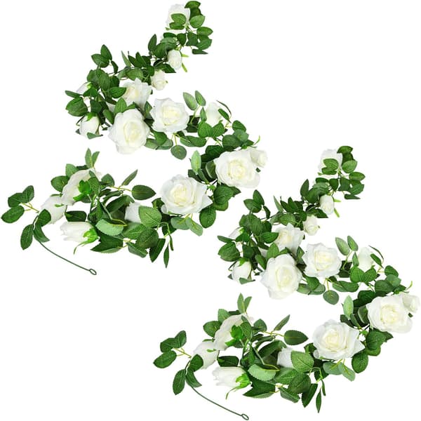 Pieces Konstgjorda Blomsterkransar Konstgjorda Rosor Blomsterkrans R