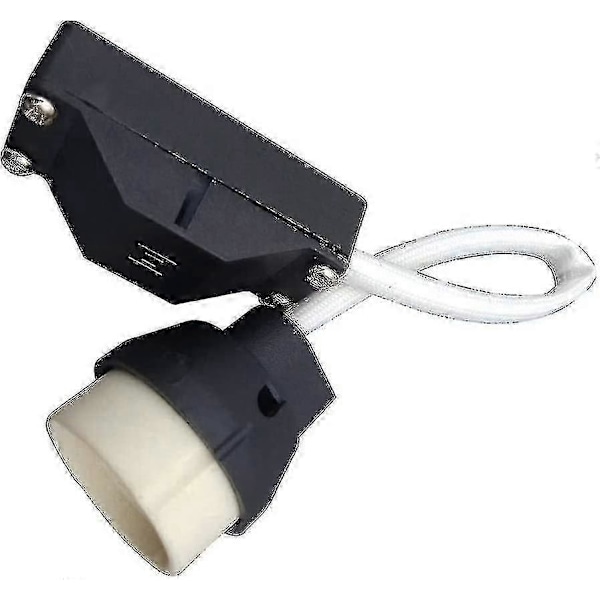 (6-pak) GU10 Lampeholder Keramisk Base og Klemmblokk/bro med Kabel og Isolasjonshylse - Pærekontakt Adapter for LED og Halogen