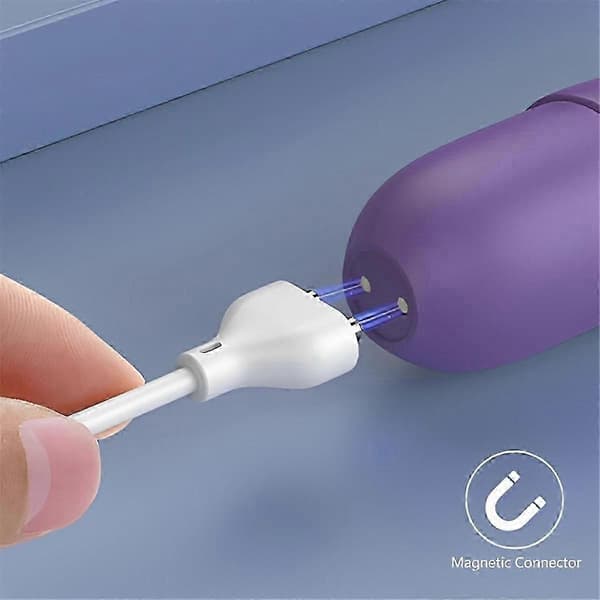 2 STK Magnetisk USB DC Opladerkabel, 0,8 m Ladekabel til Massager, Elektriske Tandbørster, Børneure, Rensebørste