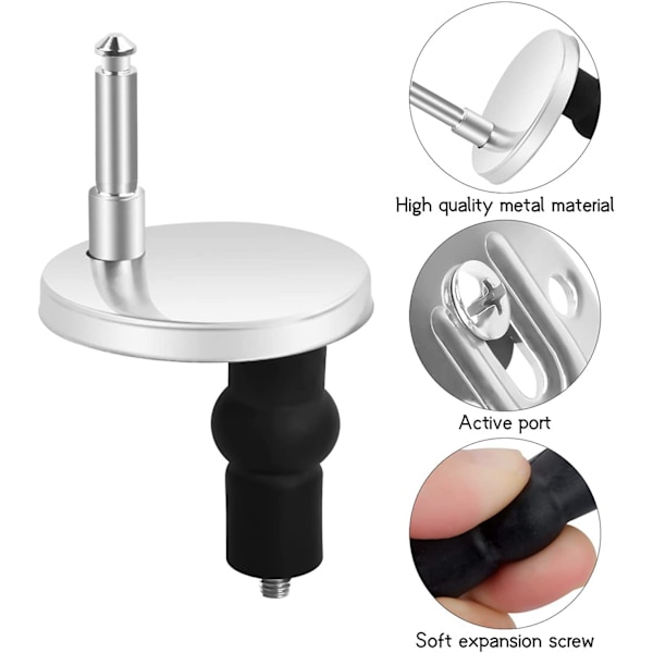 ##/2 universell toalettstolsfäste vikbart toalettlocksfäste toalettstol##/